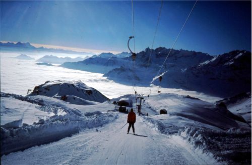 Valtournenche, vor dem Bau des Sechsersessels Bec de Carré-Col, Foto: intermezzo

