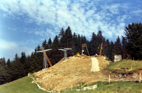 Atzmännig, Neubau Sesselbahn, undatiert, wohl Sommer 1970
