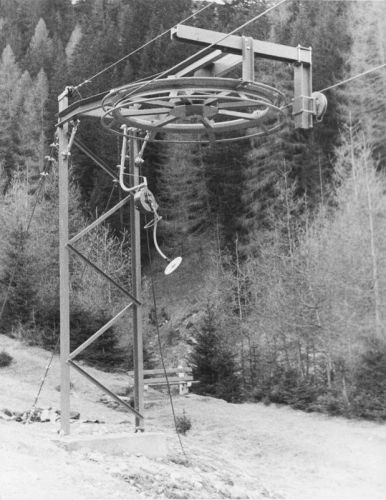 Skilift Pradafänz Churwalden 1973-74, ca. Anfang 1970er-Jahre
