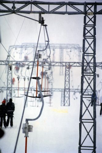 Dreier-Skilift Scuol / Motta Naluns, Februar 1980
